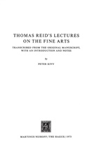 Peter Kivy, Kivy, P Kivy, P. Kivy - Thomas Reid's Lectures on the Fine Arts