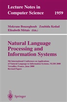 Mokrane Bouzeghoub, Zoubid Kedad, Zoubida Kedad, Elisabeth Metais, Elisabeth Métais - Natural Language Processing and Information Systems