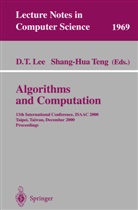 D. T. Lee, D.T. Lee, T Lee, D T Lee, Teng, Teng... - Algorithms and Computation