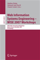 Claude Godart, Mohand-Sai Hacid, Mohand-Said Hacid, Mathias Weske - Web Information Systems Engineering - WISE 2007 Workshops