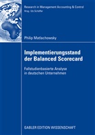 Philip Matlachkowsky, Philip Matlachowsky - Implementierungsstand der Balanced Scorecard