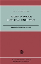 H. M. Hoenigswald, H.M. Hoenigswald - Studies in Formal Historical Linguistics