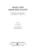 J Zuckerman, J Zuckerman, M. Morris, Mar Morris, Mark Morris, Arie J. Zuckerman - Mass Loss from Red Giants