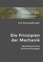 Leo Koenigsberger, Leo Königsberger, Esther Von Krosigk, Esthe von Krosigk, Esther von Krosigk - Die Prinzipien der Mechanik
