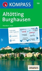 KOMPASS-Karte GmbH, KOMPASS-Karten GmbH, KOMPASS-Karten GmbH - Kompass Karten: Kompass Karte Altötting, Burghausen