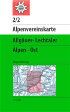 Deutsche Alpenverein, Deutscher Alpenverein, Deutscher Alpenverein e V, Deutscher Alpenverein, Deutscher Alpenverein e.V. - Alpenvereinskarten: Allgäuer-Lechtaler Alpen - Ost