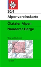 Oesterreichische Alpenverein, Österreichische Alpenverein, Österreichischer Alpenverein, Österreichischer Alpenverein - Alpenvereinskarten: Ötztaler Alpen - Nauderer Berge