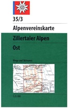 Deutsche Alpenverein e V, Deutscher Alpenverein e V, Deutscher Alpenverein e.V. - Alpenvereinskarten: Zillertaler Alpen - Ost