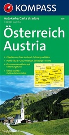Kompass Karten: KOMPASS Autokarte Österreich 1:300.000. Austria. Autriche
