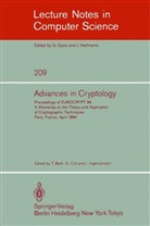 Thomas Beth, Norber Cot, Norbert Cot, Ingemar Ingemarsson - Advances in Cryptology