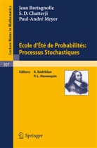 J L Bretagnolle, J. L. Bretagnolle, S D Chatterji, S. D. Chatterji, P -A Meyer, P. -A. Meyer... - Ecole d'Ete de Probabilites: Processus Stochastiques