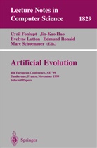 Cyril Fonlupt, Jin-Kao Hao, Evelyne Lutton, Edmund Ronald, Marc Schoenauer - Artificial Evolution
