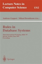 Mikael Berndtsson, Andreas Geppert - Rules in Database Systems