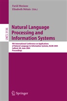 Elisabeth Metais, Elizabeth Metais, Elisabeth Métais, Elizabeth Métais, Farid Meziane - Natural Language Processing and Information Systems