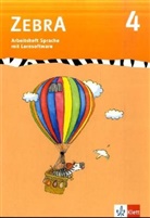 Zebra: 4. Schuljahr, Arbeitsheft Sprache m. CD-ROM