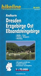Bikeline Radkarten: Bikeline Radkarte Dresden, Erzgebirge Ost, Elbsandsteingebirge