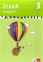 Zebra: 3. Schuljahr, Arbeitsheft Sprache m. CD-ROM