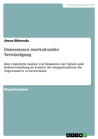 Anna Shkonda - Dimensionen interkultureller Verständigung