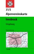 Oesterreichische Alpenverein, Österreichische Alpenverein, Österreichischer Alpenverein, Österreichischer Alpenverein - Alpenvereinskarten: Innsbruck, Umgebung