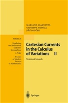 Marian Giaquinta, Mariano Giaquinta, Giuseppe Modica, Guisepp Modica, Guiseppe Modica, Jiri Soucek - Cartesian Currents in the Calculus of Variations, in 2 Vols. - 2: Cartesian Currents in the Calculus of Variations II