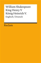 William Shakespeare, Hamblock, Diete Hamblock, Dieter Hamblock, Dieter Hamblot - King Henry V / König Heinrich V.. Englisch/Deutsch