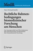 Hans-Christoph Kandler - Rechtliche Rahmenbedingungen biomedizinischer Forschung am Menschen