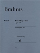 Johannes Brahms, Monica Steegmann - Zwei Rhapsodien op.79, Klavier