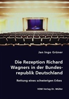 Jan I. Grüner, Jan Ingo Grüner - Die Rezeption Richard Wagners in der Bundesrepublik Deutschland