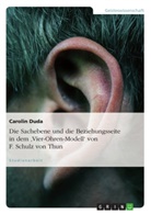 Carolin Duda - Die Sachebene und die Beziehungsseite in dem 'Vier-Ohren-Modell' von F. Schulz von Thun