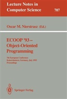 Oscar Nierstrasz, Oscar M. Nierstrasz - ECOOP '93 - Object-Oriented Programming