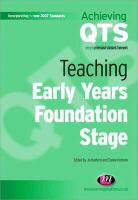 Jo Basford, Jo Hodson Basford, Jo Basford, Elaine Hodson - Teaching Early Years Foundation Stage