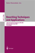 R. Nieuwenhuis, Robert Nieuwenhuis - Rewriting Techniques and Applications