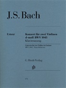 Johann S. Bach, Johann Sebastian Bach, Hans Eppstein, Johannes Umbreit - Johann Sebastian Bach - Konzert für zwei Violinen d-moll BWV 1043