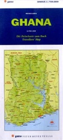 Ghana - Die Reisekarte zum Buch. Ghana - Travellers' Map