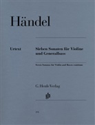 Georg Fr. Händel, Georg Friedrich Händel, Stanley Sadie - Georg Friedrich Händel - 7 Sonaten für Violine und Generalbass