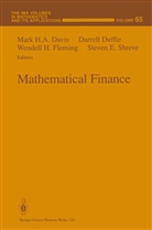 M. H. A. Davis, Mark Davis, Mark H A Davis, Mark H. A. Davis, Mark H.A. Davis, Darrel Duffie... - Mathematical Finance