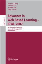 Rynson Lau, Howard Leung, Frederick Li, Qing Li - Advances in Web Based Learning - ICWL 2007