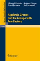 Alfons Di Bartolo, Alfonso Di Bartolo, Giovann Falcone, Giovanni Falcone, Pe Plaumann, Peter Plaumann... - Algebraic Groups and Lie Groups with Few Factors