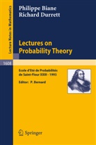 Philippe Biane, Richard Durrett, Pierre Bernard - Lectures on Probability Theory