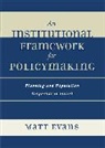 Matt Evans - Institutional Framework for Policymaking