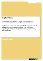 Stephan Weber - Governmental and Legal Environment