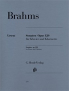 Johannes Brahms, Monica Steegmann - Sonaten für Klavier und Klarinette (oder Viola) op.120,1 und 2, Partitur