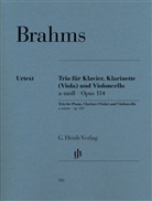 Johannes Brahms, Monica Steegmann - Trio für Klavier, Klarinette (oder Viola) und Violoncello a-Moll op.114, Partitur