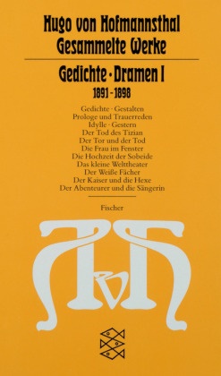 Hugo Hofmannsthal, Hugo von Hofmannsthal, Rudol Hirsch, Rudolf Hirsch,  Schoeller,  Schoeller - Gedichte, Dramen. Tl.1 - 1891-1898