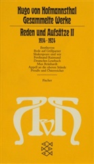 Hugo Hofmannsthal, Hugo von Hofmannsthal - Reden und Aufsätze. Tl.2