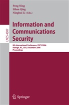 Li, Li, Ninghui Li, Pen Ning, Peng Ning, Sihan Qing - Information and Communications Security