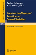 W. Schempp, Walter J. Schempp, K. Zeller - Constructive Theory of Functions of Several Variables
