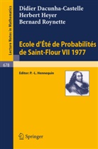 D Dacunha-Castelle, D. Dacunha-Castelle, H Heyer, H. Heyer, B Roynette, B. Roynette... - Ecole d'Ete de Probabilites de Saint-Flour VII, 1977