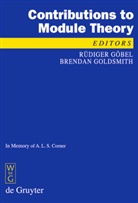 Rüdige Göbel, Rüdiger Göbel, Goldsmith, Goldsmith, Brendan Goldsmith - Contributions to Module Theory