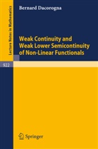 B Dacorogna, B. Dacorogna - Weak Continuity and Weak Lower Semicontinuity of Non-Linear Functionals